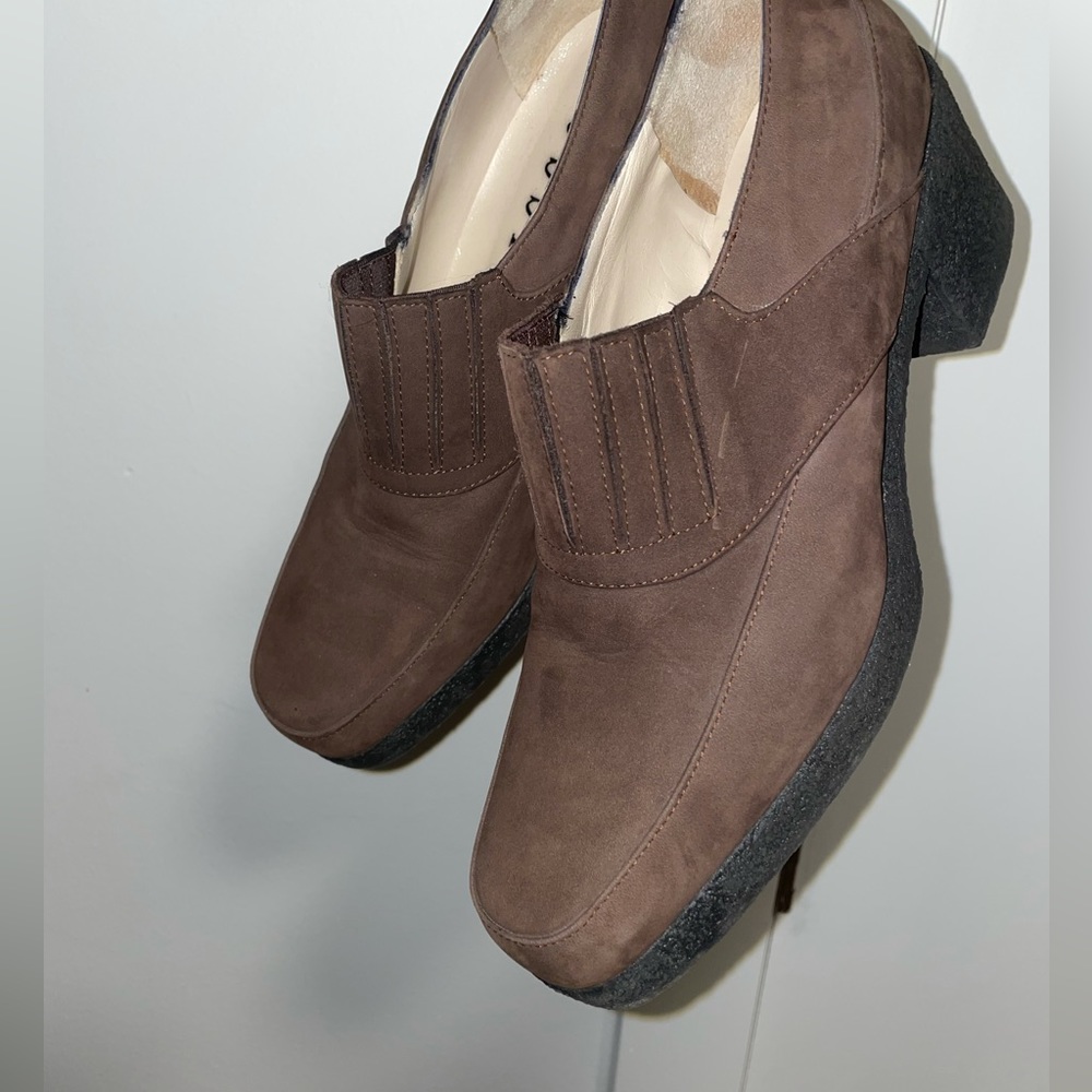 Brown Heeled Loafers